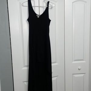 Black midi dress